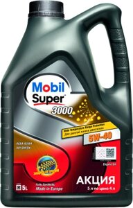 Моторное масло Mobil Super 3000 X1 5W40 / 156154