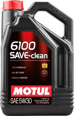 Моторное масло Motul 6100 Save-clean 5W-30 / 107968 от компании Бесплатная доставка по Беларуси - фото 1