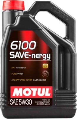 Моторное масло Motul 6100 Save-nergy 5W30 / 109378 от компании Бесплатная доставка по Беларуси - фото 1