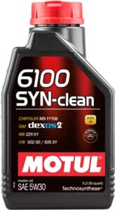 Моторное масло Motul 6100 Syn-clean 5W30 / 107947
