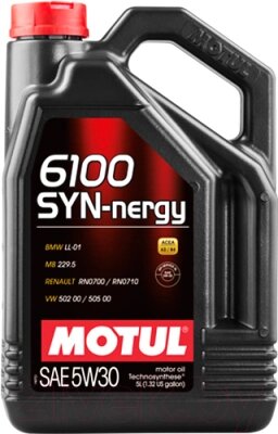 Моторное масло Motul 6100 Syn-nergy 5W30 / 107972 от компании Бесплатная доставка по Беларуси - фото 1