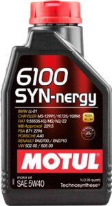 Моторное масло Motul 6100 Syn-nergy 5W40 / 107975