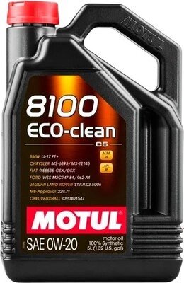 Моторное масло Motul 8100 Eco-clean 0W20 / 108862 от компании Бесплатная доставка по Беларуси - фото 1