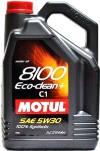 Моторное масло Motul 8100 Eco-clean+ 5W30 / 101584