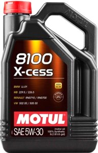 Моторное масло Motul 8100 X-cess 5W30 / 108946