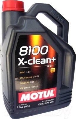Моторное масло Motul 8100 X-clean+ 5W30 / 106377 от компании Бесплатная доставка по Беларуси - фото 1