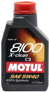 Моторное масло Motul 8100 X-clean 5W40 / 102786
