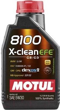 Моторное масло Motul 8100 X-Clean EFE 5W30 107210/109470 от компании Бесплатная доставка по Беларуси - фото 1