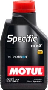 Моторное масло Motul Specific Dexos2 5W30 / 102638