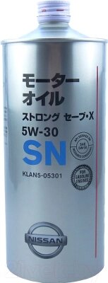 Моторное масло Nissan Strong Save X 5W30 / KLAN505301 от компании Бесплатная доставка по Беларуси - фото 1