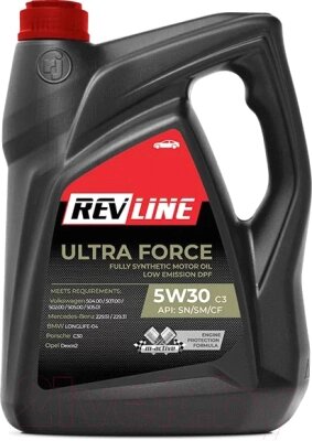 Моторное масло Revline Ultra Force C3 5W30 / RUFC35305 от компании Бесплатная доставка по Беларуси - фото 1