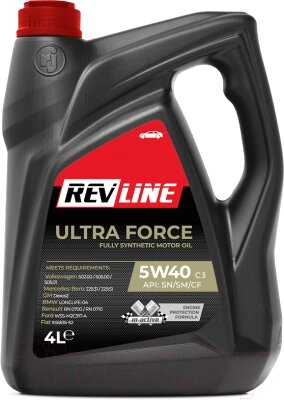 Моторное масло Revline Ultra Force C3 5W40 / RUFC35404 от компании Бесплатная доставка по Беларуси - фото 1