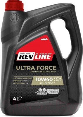 Моторное масло Revline Ultra Force Semisynthetic 10W40 / RUF10404 от компании Бесплатная доставка по Беларуси - фото 1