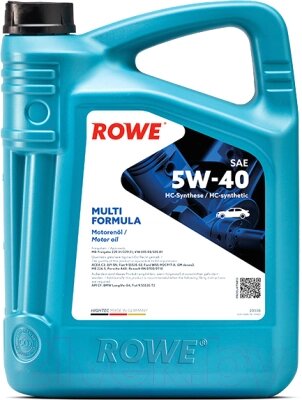 Моторное масло Rowe Hightec Multi Formula 5W40 / 20138-0050-03 от компании Бесплатная доставка по Беларуси - фото 1