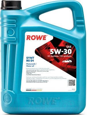 Моторное масло Rowe Hightec Synt RS D1 5W30 / 20212-0050-03 от компании Бесплатная доставка по Беларуси - фото 1