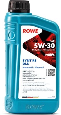 Моторное масло Rowe Hightec Synt RS DLS 5W30 / 20118-0010-03 от компании Бесплатная доставка по Беларуси - фото 1