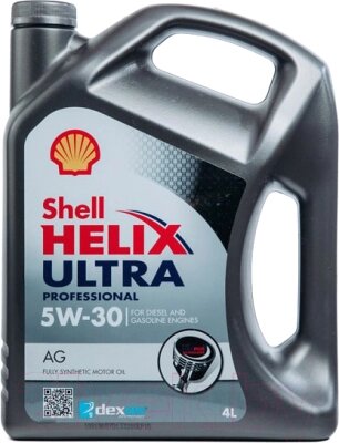 Моторное масло Shell Helix Ultra Professional AG 5W30 от компании Бесплатная доставка по Беларуси - фото 1