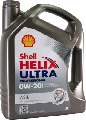 Моторное масло Shell Helix Ultra Professional AS-L 0W20 от компании Бесплатная доставка по Беларуси - фото 1