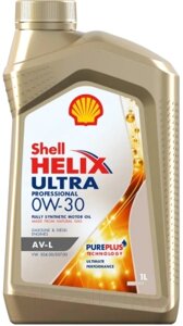 Моторное масло Shell Helix Ultra Professional AV-L 0W30