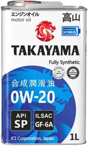 Моторное масло Takayama 0W20 GF-6А SP / 605140