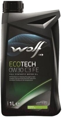 Моторное масло WOLF EcoTech 0W30 C3 FE / 16105/1 от компании Бесплатная доставка по Беларуси - фото 1