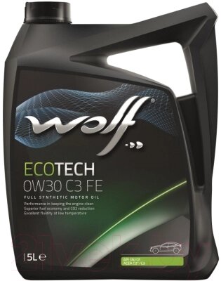 Моторное масло WOLF EcoTech 0W30 C3 FE / 16105/5 от компании Бесплатная доставка по Беларуси - фото 1