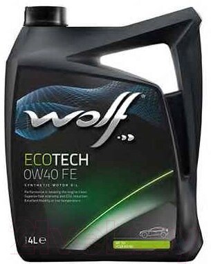 Моторное масло WOLF EcoTech 0W40 FE / 16106/4 от компании Бесплатная доставка по Беларуси - фото 1