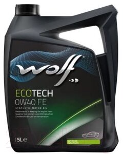 Моторное масло WOLF EcoTech 0W40 FE / 16106/5