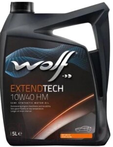 Моторное масло WOLF ExtendTech 10W40 HM / 15127/5