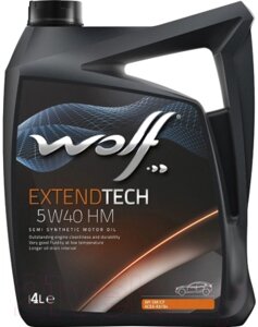 Моторное масло WOLF ExtendTech 5W40 HM / 28116/4