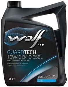 Моторное масло WOLF Guardtech B4 Diesel 10W40 / 23126/4
