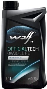 Моторное масло WOLF OfficialTech 0W20 LL FE / 65621/1