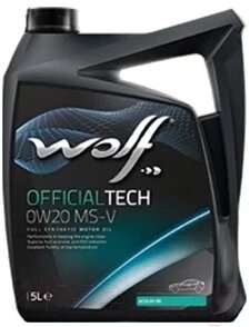 Моторное масло WOLF OfficialTech 0W20 MS-V / 65617/5