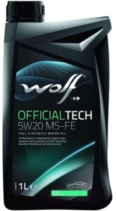 Моторное масло WOLF OfficialTech 5W20 MS-FE / 65612/1