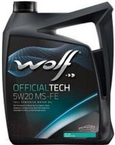 Моторное масло WOLF OfficialTech 5W20 MS-FE / 65612/4 от компании Бесплатная доставка по Беларуси - фото 1