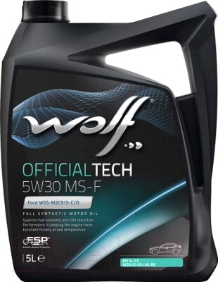 Моторное масло WOLF OfficialTech 5W30 MS-F / 65609/5 от компании Бесплатная доставка по Беларуси - фото 1