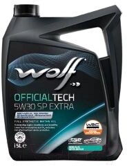 Моторное масло WOLF OfficialTech 5W30 SP Extra / 65648/5