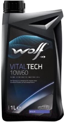 Моторное масло WOLF VitalTech 10W60 / 24118/1 от компании Бесплатная доставка по Беларуси - фото 1