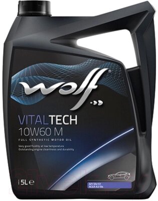 Моторное масло WOLF VitalTech 10W60 M / 16128/5 от компании Бесплатная доставка по Беларуси - фото 1