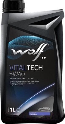 Моторное масло WOLF VitalTech 5W40 / 16116/1 от компании Бесплатная доставка по Беларуси - фото 1