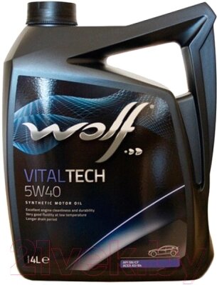 Моторное масло WOLF VitalTech 5W40 / 16116/4 от компании Бесплатная доставка по Беларуси - фото 1