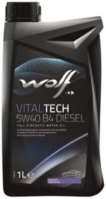 Моторное масло WOLF VitalTech 5W40 B4 Diesel / 26116/1 от компании Бесплатная доставка по Беларуси - фото 1