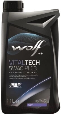 Моторное масло WOLF VitalTech 5W40 PI C3 / 21116/1 от компании Бесплатная доставка по Беларуси - фото 1