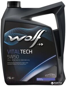 Моторное масло WOLF VitalTech 5W50 / 23117/5
