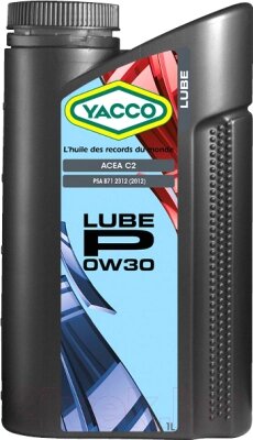 Моторное масло Yacco Lube P 0W30 от компании Бесплатная доставка по Беларуси - фото 1