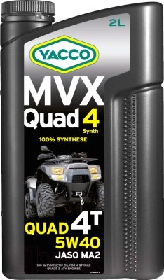 Моторное масло Yacco MVX Quad 5W40 от компании Бесплатная доставка по Беларуси - фото 1