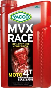 Моторное масло Yacco MVX Race 4T 10W60