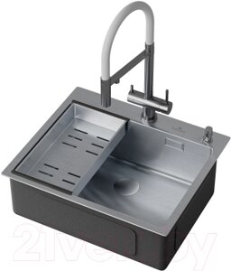 Мойка кухонная Roxen Simple 560220-60 с коландером и дозатором