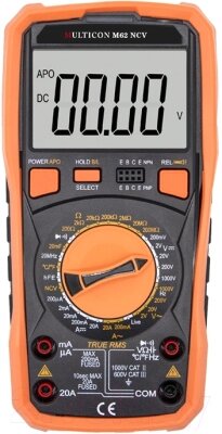 Мультиметр цифровой Multicon M62 NCV / 03K-M62_NCV-3618 от компании Бесплатная доставка по Беларуси - фото 1