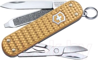 Мультитул Victorinox Classic Precious Alox-Brass Gold 0.6221.408G от компании Бесплатная доставка по Беларуси - фото 1